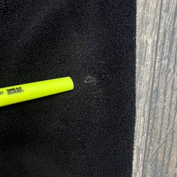 🔥 PATAGONIA SYNCHILLA Sherpa Fleece 4Snap Pullover Sweater Jacket Black/Aqua XS - Picture 9 of 10